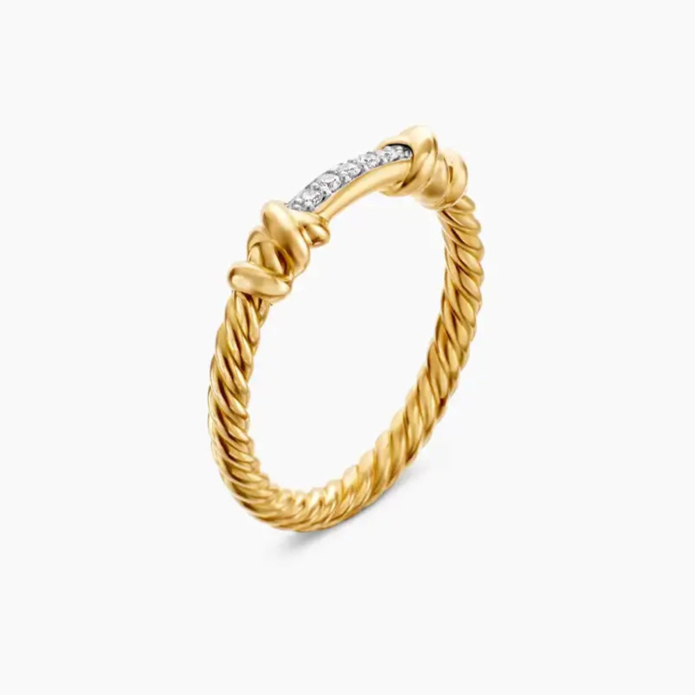 David Yurman gold-lined ring - Picture 4 of 5